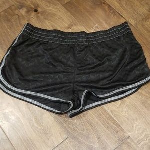 Black Track Shorts
